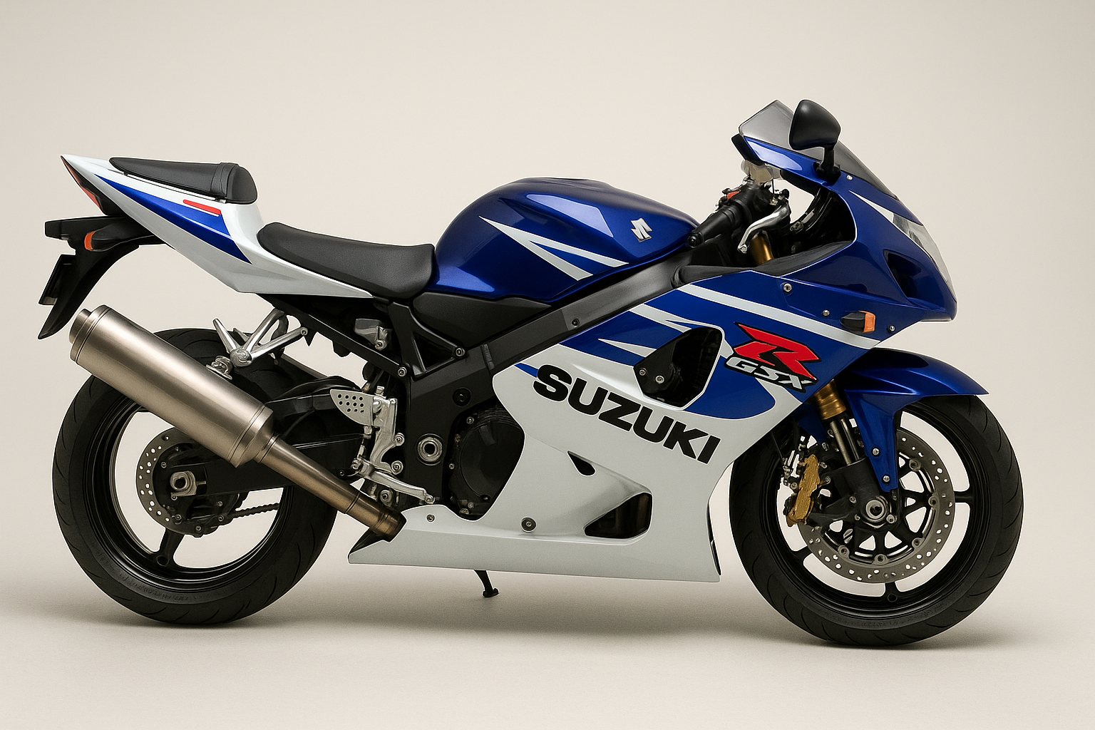 side view of a 2004 suzuki gsxr 1000
